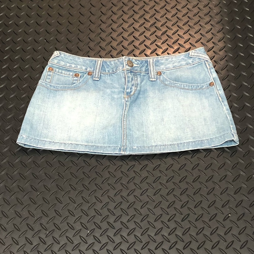 Free People Jean Mini Skirt Size 8